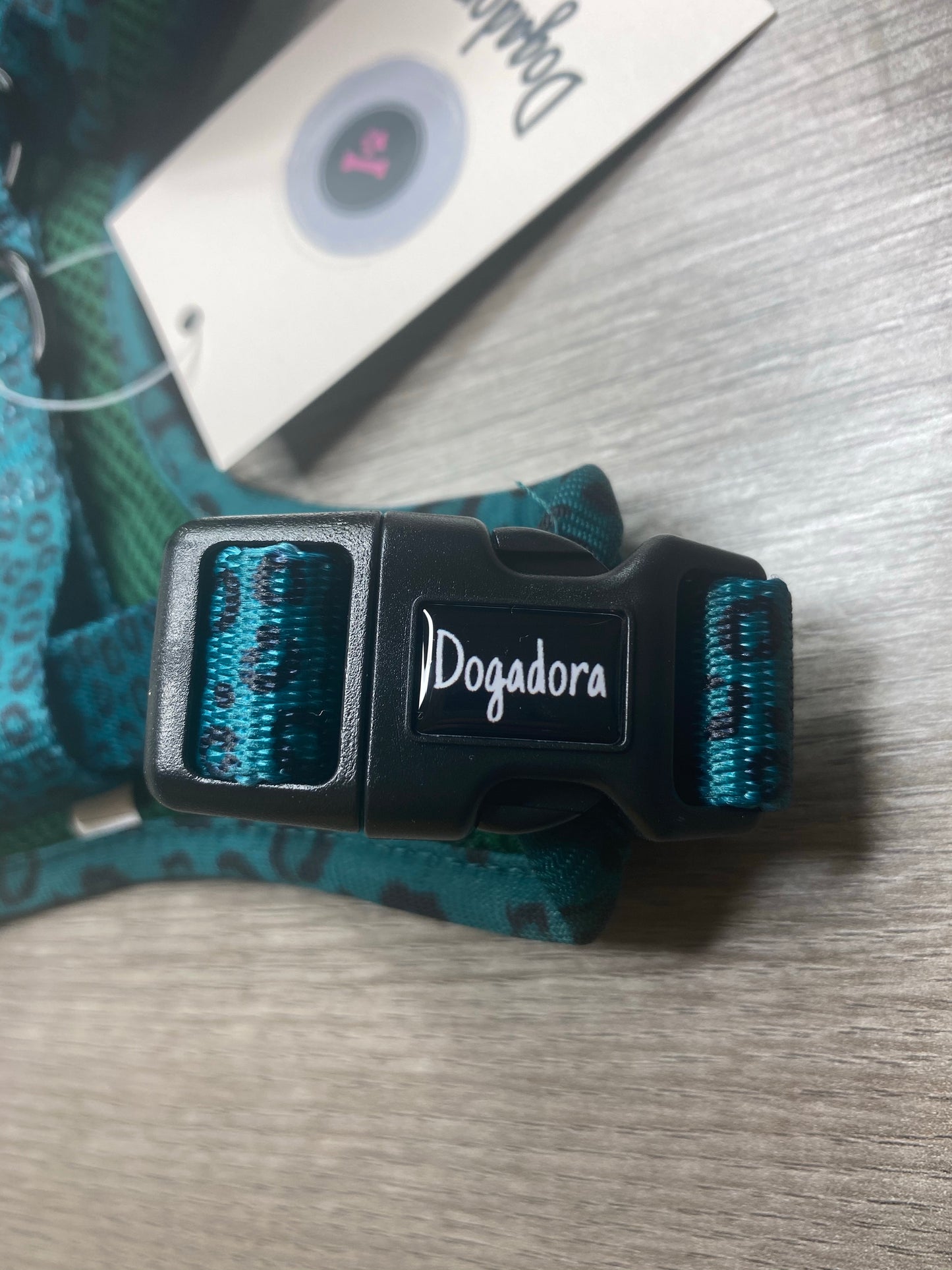 All the Teals Adjustable Dog Harness - Leopard print